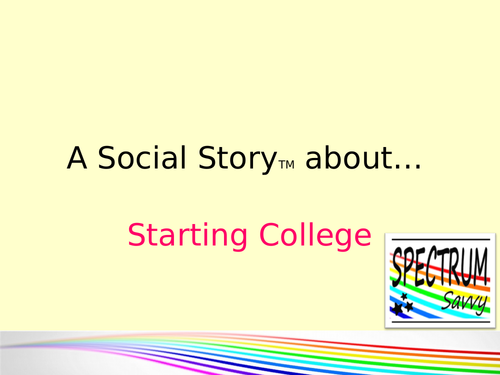 Social Story: First day at College