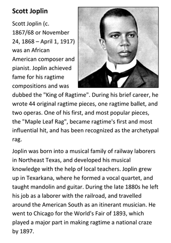 Scott Joplin Handout