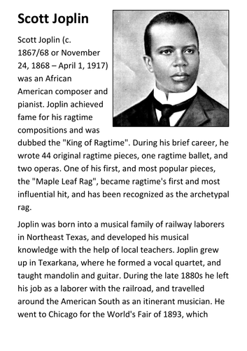 Scott Joplin Handout