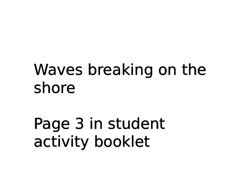 Coasts key area 2 Powerpoint slides to go with student booklet