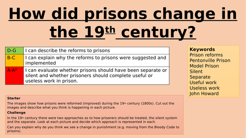 Edexcel: Crime and Punishment - Prison Reforms