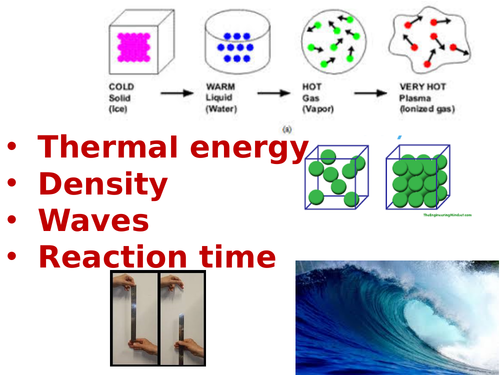 AQA revision formulae for topic 1 heat-density-waves