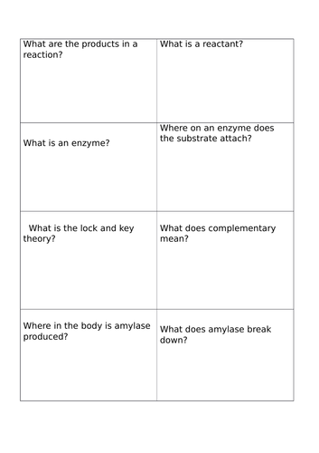 GCSE biology AQA Organisation 80 flashcards