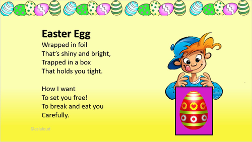 easter poems for kids