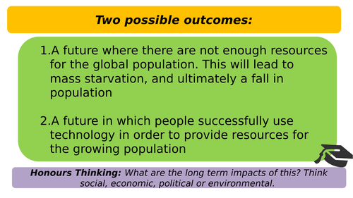 Edexcel B 9-1 GCSE - Malthus vs boserup