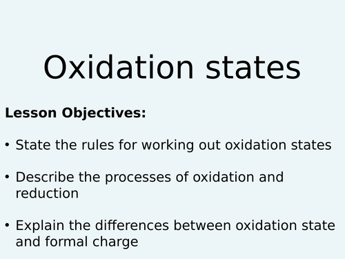 Oxidation States