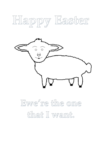 Easter cards / colouring in