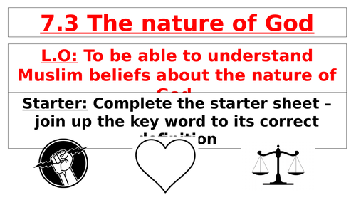 AQA B GCSE - 7.3 - The Nature of God