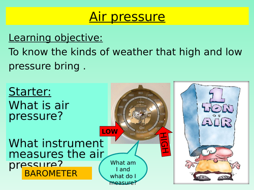 Weather Fronts (Air Pressure)