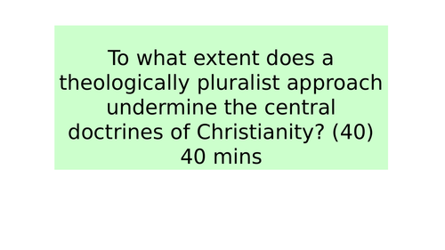 NEW OCR A Level Religious Studies - Developments in Christian Thought