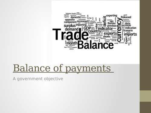 Balance of payments - Macroeconomics