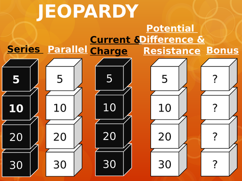 Electricity Revision game