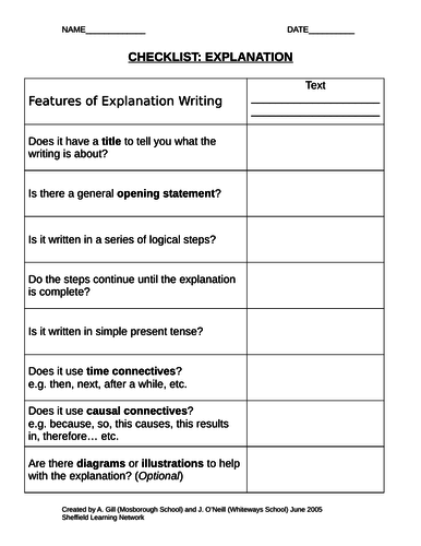 Year 2 Non Chronological resources