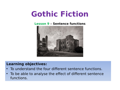 Sentence function - AQA English Language - Paper 1
