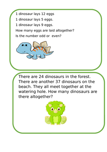 word problems - Animals KS1