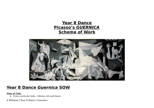 Dance Scheme of Work - Guernica