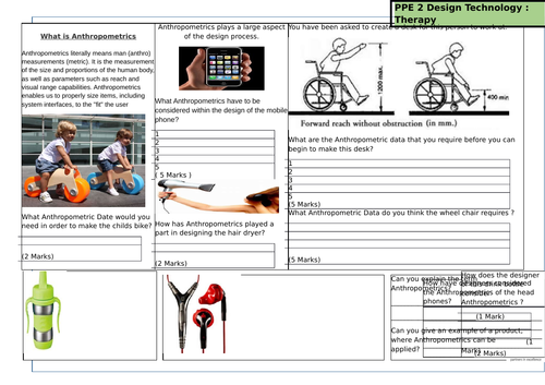 Anthropometrics revision