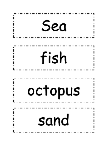 Under the sea Wordbank