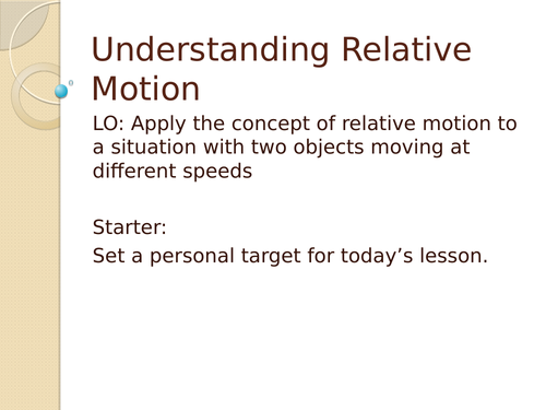 Understanding Relative Motion