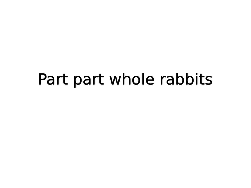 part part whole rabbit number bond heads