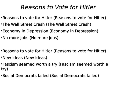 Rise to power of Hitler - the song