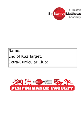 P.E KS3 Assessment Booklet and Tracker