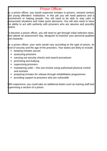 Public Services Careers