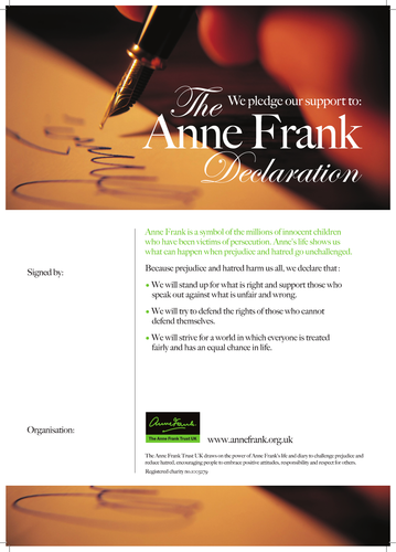 Timeline of Anne Frank Display