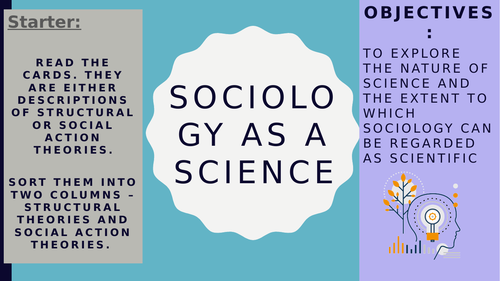 AQA A2 Sociology- Theory and Methods: Sociology As a Science