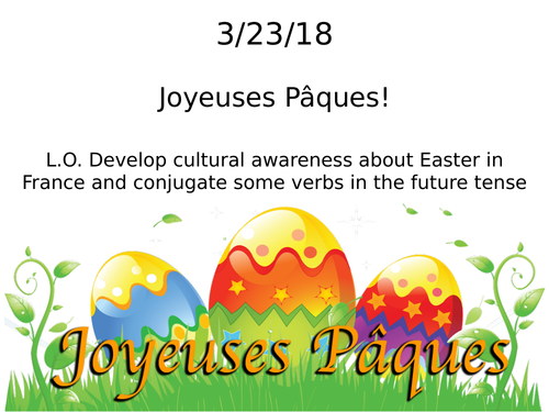 Joyeuses Paques 2018