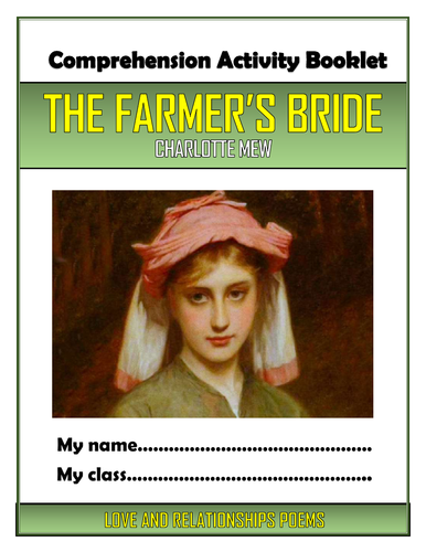 The Farmer's Wife - Charlotte Mew - Comprehension Activities Booklet!