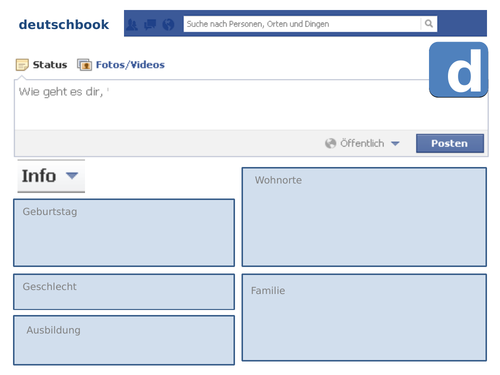 All About Me (Facebook Profile Page Style - Deutschbook)
