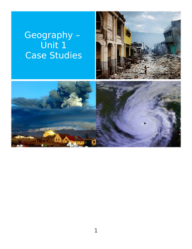 Natural Hazards Case Studies (Hurricane / Cyclone / Earthquake / Exam Questions)