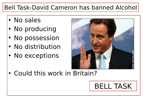 Prohibition America in 1920's GCSE