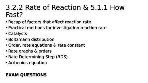Rates 3.2.2 & How Fast? 5.1.1