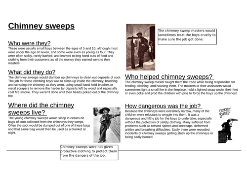 AQA English Language Paper 2, Question 3 (Chimney Sweeps)
