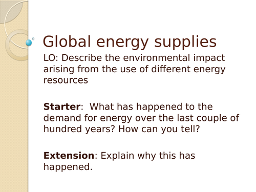 Energy Resources