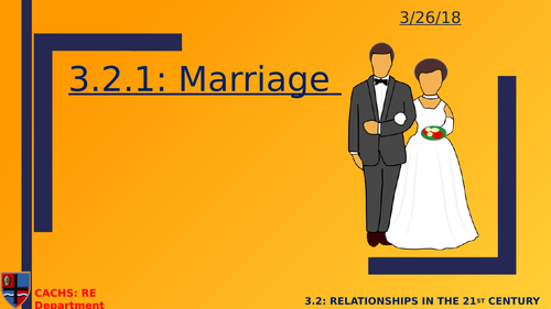 GCSE RS: Catholic Christianity- Marriage