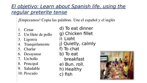 La vida en familia 4.1G AQA Spanish Foundation GCSE