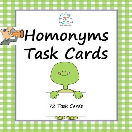 Homonyms Task Cards