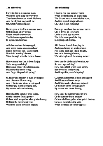 Unseen Poetry - Extending Inference - GCSE AQA