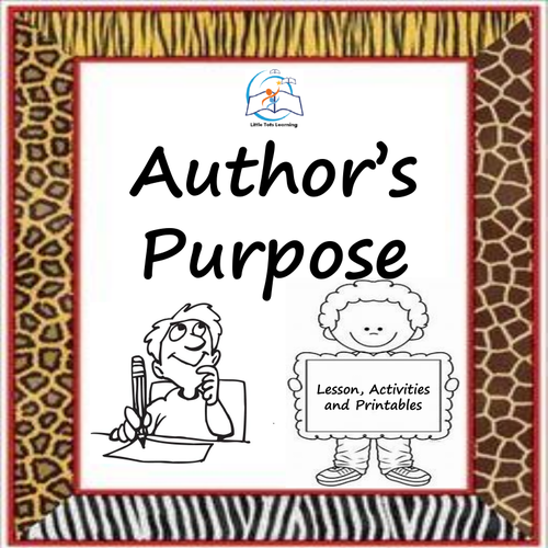 Author's Purpose Lesson and Activities