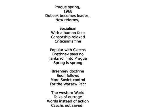 Revision:  Prague Spring