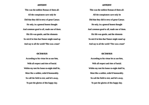 Julius Caesar Act 5 scenes 4 and 5