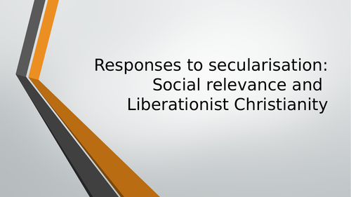 AQA RS A level - Secularisation - Liberation Theology