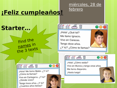 Viva 1 Module 1.4 - ¿Cuándo es tu cumpleaños?