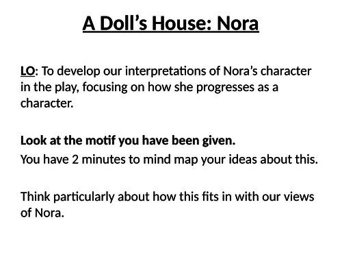 A Doll's House - Nora
