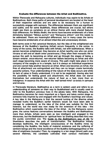 A-Level Buddhism essay: Evaluate the differences between an Arhat and a Bodhisattva