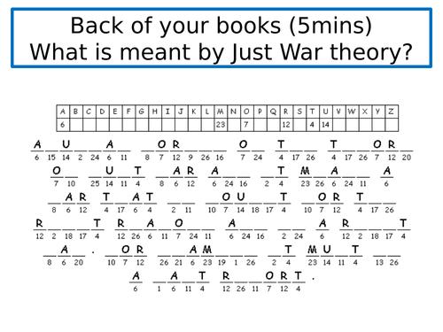 Christianity and War