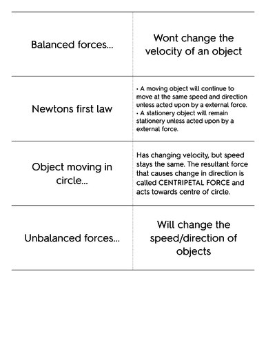 Newton's First Law | Teaching Resources